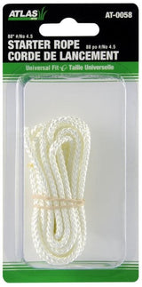 Atlas Lawn Mower Replacement Starter Cord/Rope, Nylon, 88-in x 1/8-in image 2