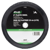 Atlas Plastic Lawn Mower Replacement Wheel, Wide Tread 8-in x 1.75-in image 2