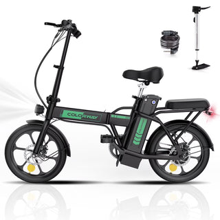 COLORWAY Electric Bike,500W/10.4Ah/36V Removable Battery E Bike, Electric Foldable Pedal Assist E-Bicycle,19.9MPH Bicycle for Teenager and Adults...
