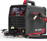 MIG Welder,110V Flux Core Welder Flux Core MIG/Lift TIG/Stick 3-in-1 Large LED Digital Display Welding Machine IGBT Inverter Welder FLUX-135PRO image 2
