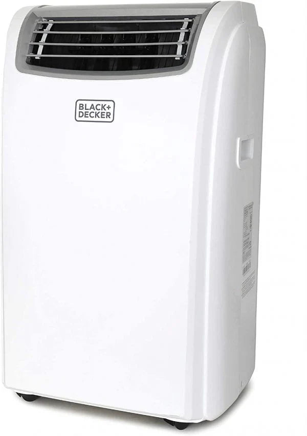 BLACK DECKER 14,000 BTU Portable Air Conditioner with Heat and Remote Control, White