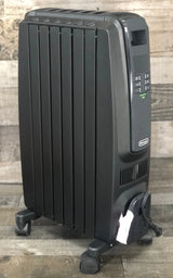 De'Longhi Oil Filled Radiator Space Heater, Quiet 1500W, Adjustable Thermostat, 3 Heat Settings, Timer, Energy Saving, Safety Features, White, Dragon TRD40615EBKCA, Black image 2