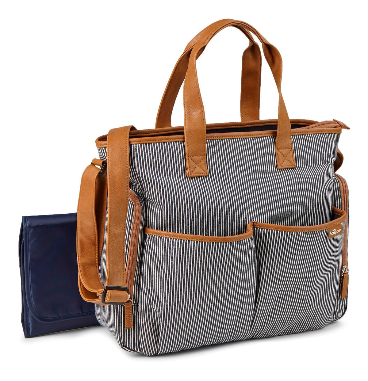 Baby Boom Fashion Tote Diaper Bag with Changing Pad, Assorted