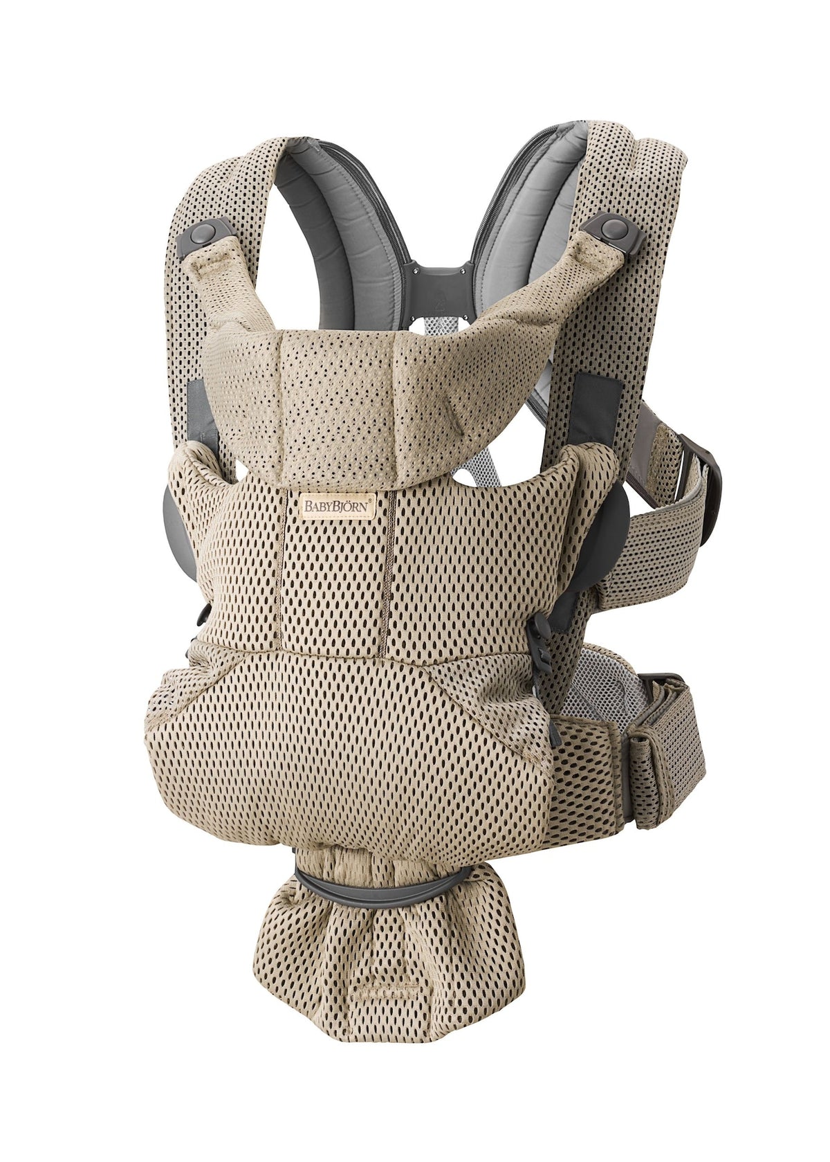 BabyBjorn Carrier Free In Light, XS to XXL, Beige