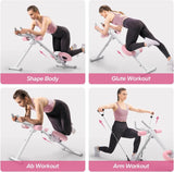 Ab Workout Equipment, Adjustable Ab Trainer Machine for Abs Workout at Home Gym, Foldable, Knee Protection, Abdominal Trainer for Stomach Workout image 2