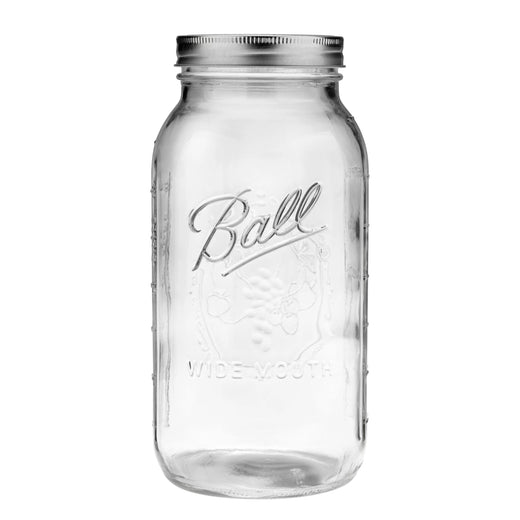 Ball Wide Mouth Half Gallon Glass Mason Jar, 64-oz/1.89-L, 6-pk
