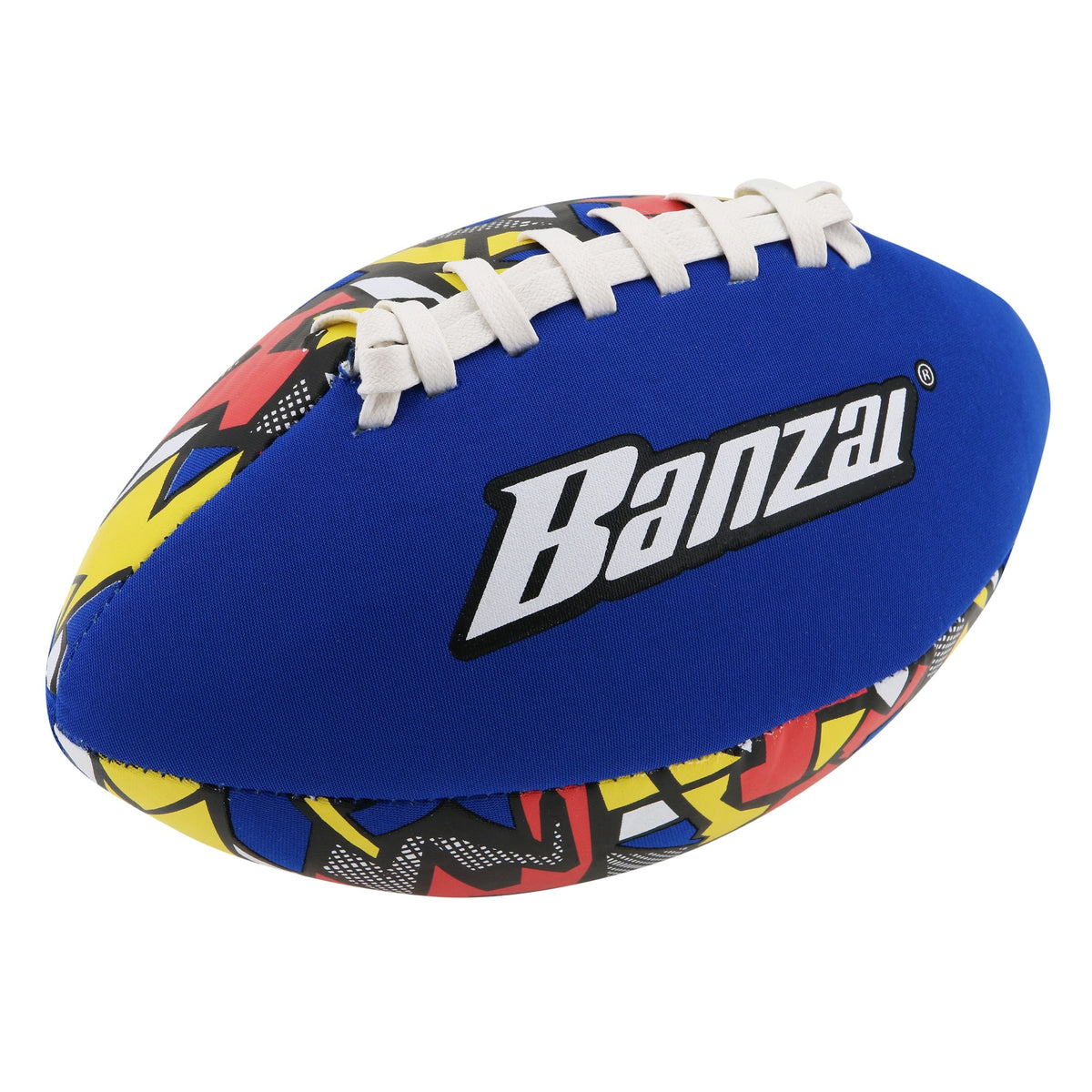"Banzai" Aqua Inflatable Wet or Dry Football Toy, Assorted Colours, Ages 3+, for Beach/Pool Fun Activities