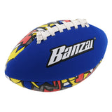 "Banzai" Aqua Inflatable Wet or Dry Football Toy, Assorted Colours, Ages 3+, for Beach/Pool Fun Activities