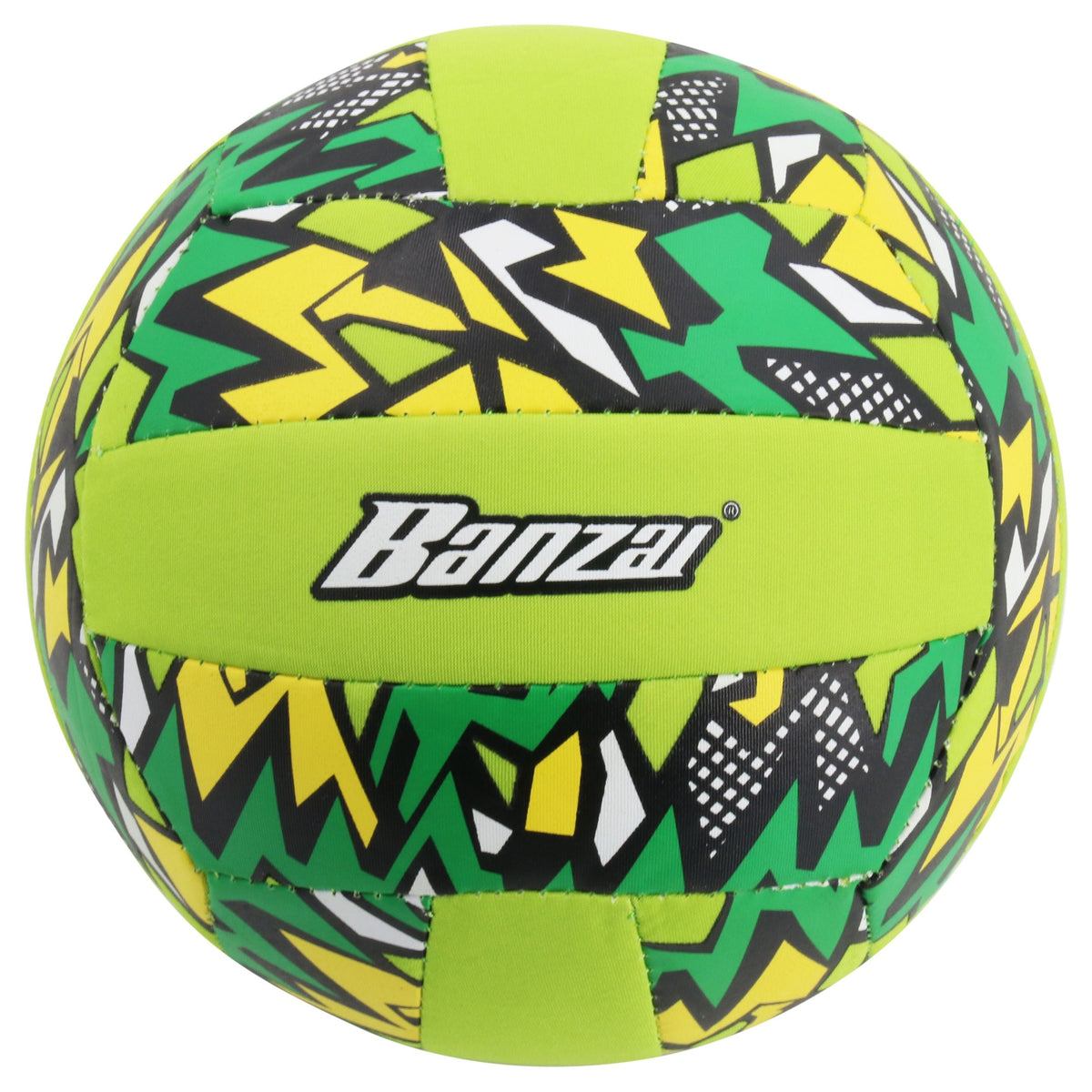 "Banzai" Aqua Inflatable Wet or Dry Volley Ball Toy, Multi-Coloured, Ages 5+, for Beach/Pool Fun Activities