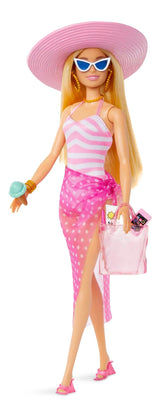 Barbie Beach-Themed Blonde Barbie Doll, Ages 3+