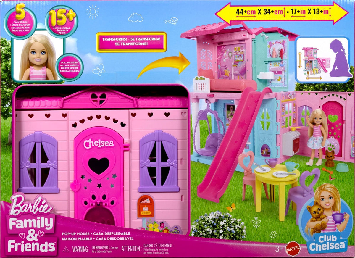 Barbie Club Chelsea Pop-Up House Playset with Accessories