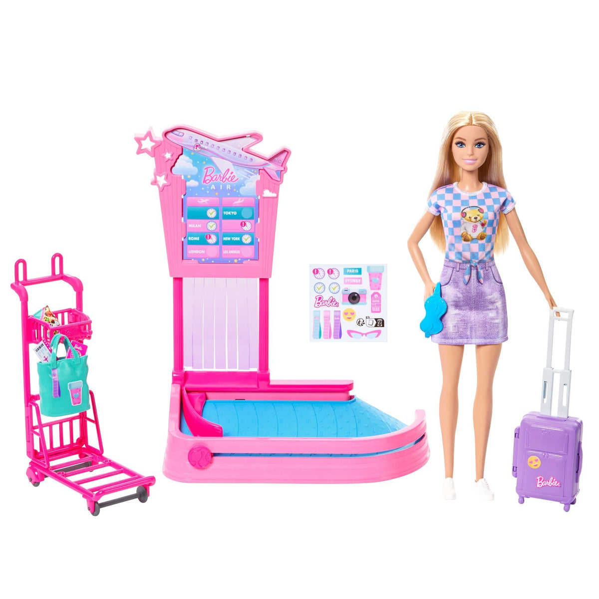 Barbie Doll and Travel Playset