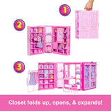Barbie Dream Closet Toy Playset with Series 3.0 Fashion Doll and 25+ Accessories image 4