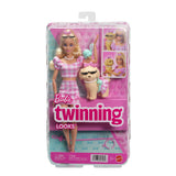 Barbie Twinning Looks Fashion Doll with Pet Dog and Accessories, Various Styles image 3