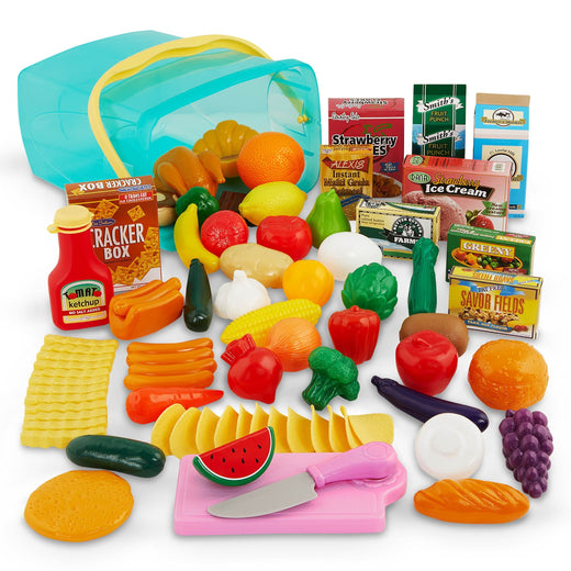 Battat Pantry in a Bucket Realistic Toy Set, 79-pc