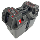 Battery Box Power Station with Charge Indicator, Black