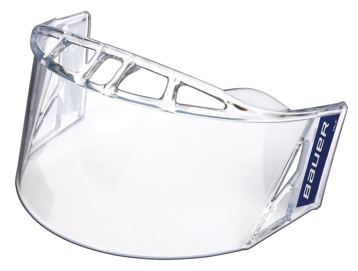 Bauer HLC Clear Half-Shield Senior Hockey Face Mask/Visor with Anti-Fog Film & High Impact Polycarbonate Shield