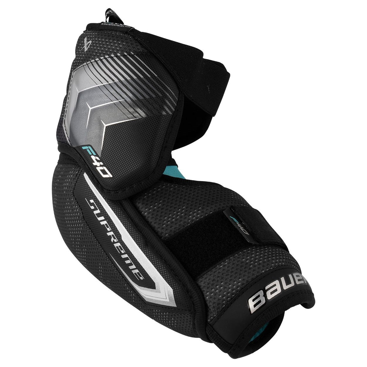 Bauer Supreme F40 Hockey Elbow Pads, Intermediate, Black, Assorted Sizes
