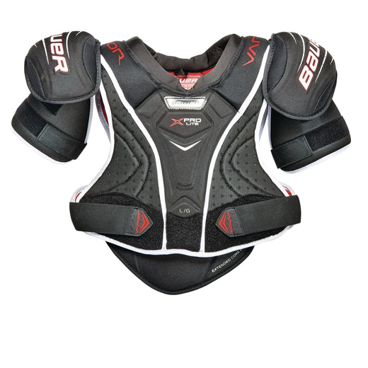 Bauer Vapor X Pro Lite Junior Hockey Shoulder Pads, Comfortable and Lightweight, Black