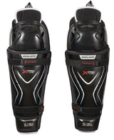 Bauer Vapor X Pro Lite Senior Hockey Shin Guards with Tapered Fit, Hyperlite HD Foam, Black