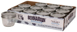 Bernardin Regular Mouth Decorative Glass Mason Jars with Snap Lids, 125 mL, 12 Count