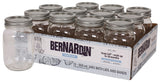 Bernardin Regular Mouth Glass Mason Jars with Snap Lids, 500 mL, 12 Count