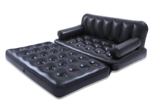 Bestway 5-in-1 Inflatable Multi-Functional Sofa Air Couch, Double, Navy
