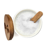 BIA Porcelain Salt/Herb Keeper with Spoon & Acacia Lid, Dishwasher Safe image 2
