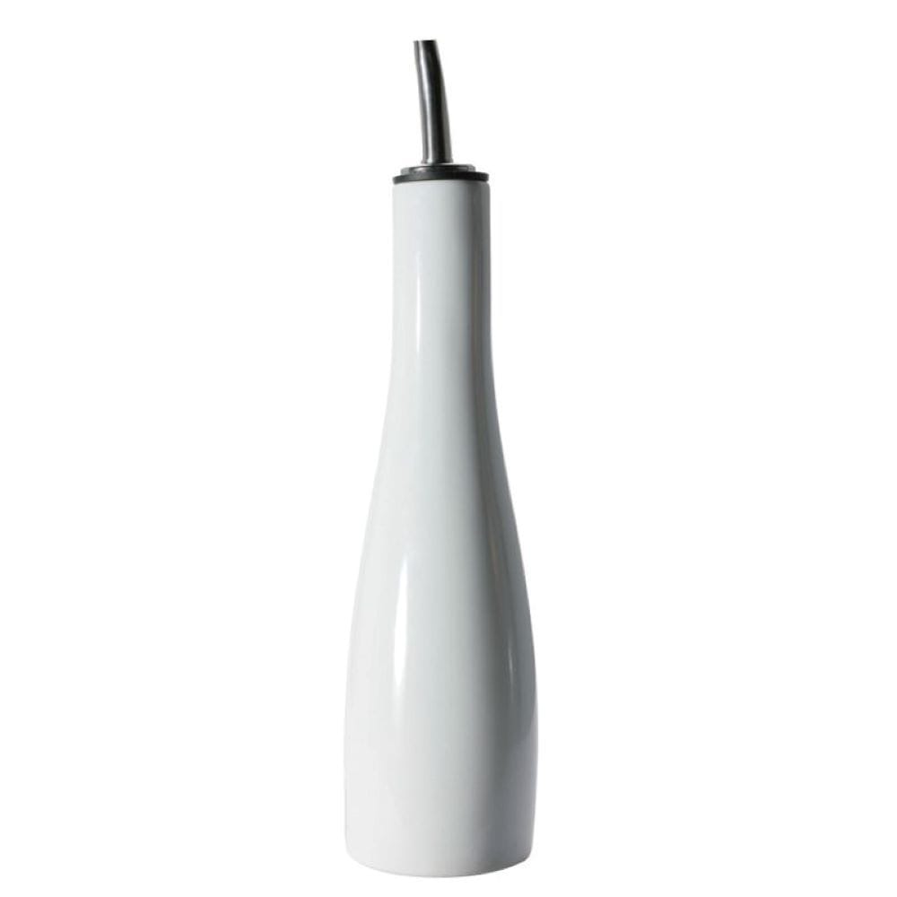 BIA Porcelain Vinegar Bottle with Pouring Spout, 10-oz, White