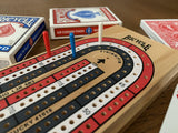 Bicycle 3-Track Color Coded Wooden Cribbage Board, Ages 14+ image 2