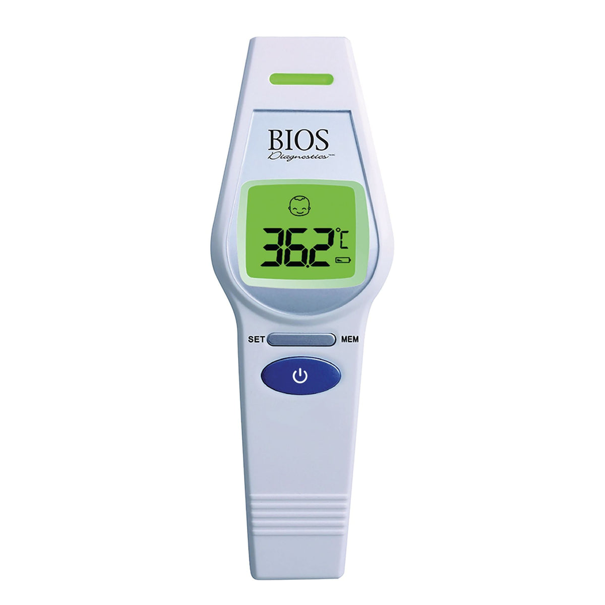 Bios Diagnostics Non-Contact Digital Infrared Forehead Thermometer, 1-Second Reading