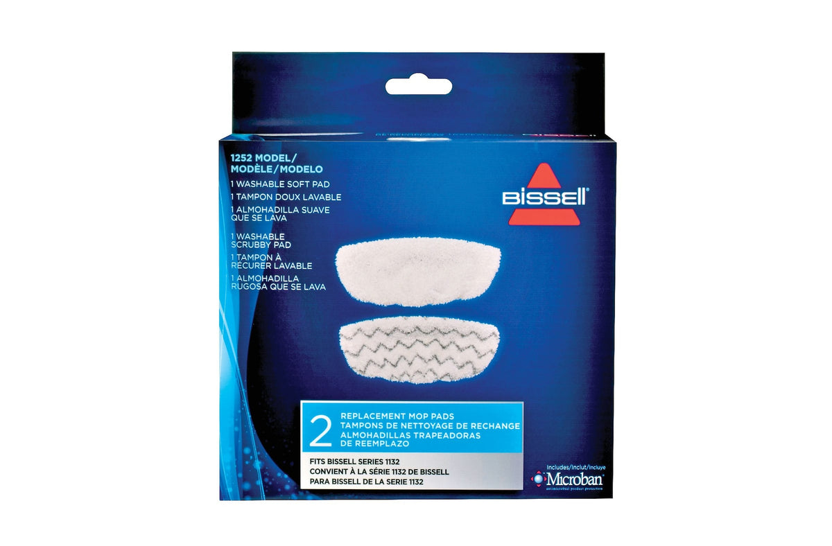 Bissell Symphony Replacement Steam Mop Pads, 2-pk