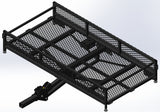 Black Bulldog Hitch Mount Adjustable Height Cargo Carrier
