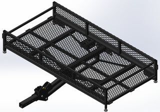 Black Bulldog Hitch Mount Adjustable Height Cargo Carrier