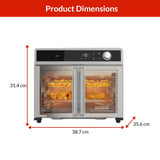 Black & Decker 12-in-1 French Door Digital Countertop Convection Oven with Air Fry, 6-Slices image 2
