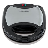 Black & Decker 4-in-1 Round Compact Waffle Maker with Interchangeable Plates & Indicator Lights image 3