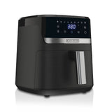 Black & Decker 8-in-1 Digital Air Fryer with Non-Stick Cooking Basket, 6-qt image 2
