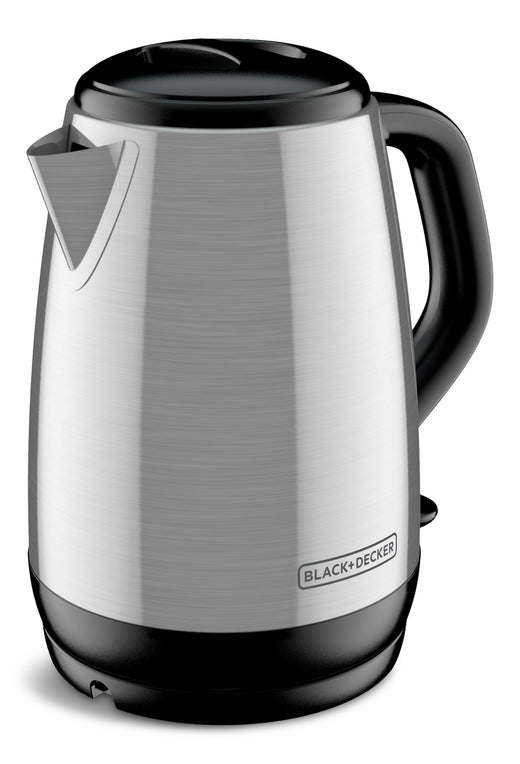 Black & Decker Cordless Electric Kettle with Auto Shut Off, Stainless Steel, 1.7L