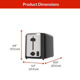 Black & Decker Extra Wide Slots Toaster with 7 Settings, 2-Slices image 5