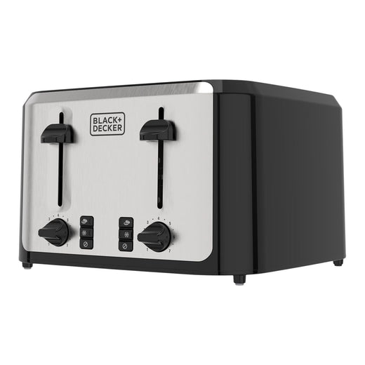 Black & Decker Extra Wide Slots Toaster with 7 Settings, 4-Slices