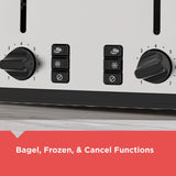 Black & Decker Extra Wide Slots Toaster with 7 Settings, 4-Slices image 6
