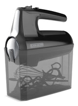 Black & Decker Helix Hand Mixer, Premium Performance 5 Speed Hand Mixer, Includes 5 Attachments and Case, Black image 3