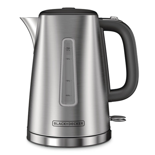 Black & Decker Kitchen Tools Cordless Electric Kettle with Auto Shut Off, Stainless Steel, 1.7L