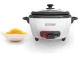 Black & Decker Non-Stick Rice Cooker & Steamer White, 6 Cups image 4