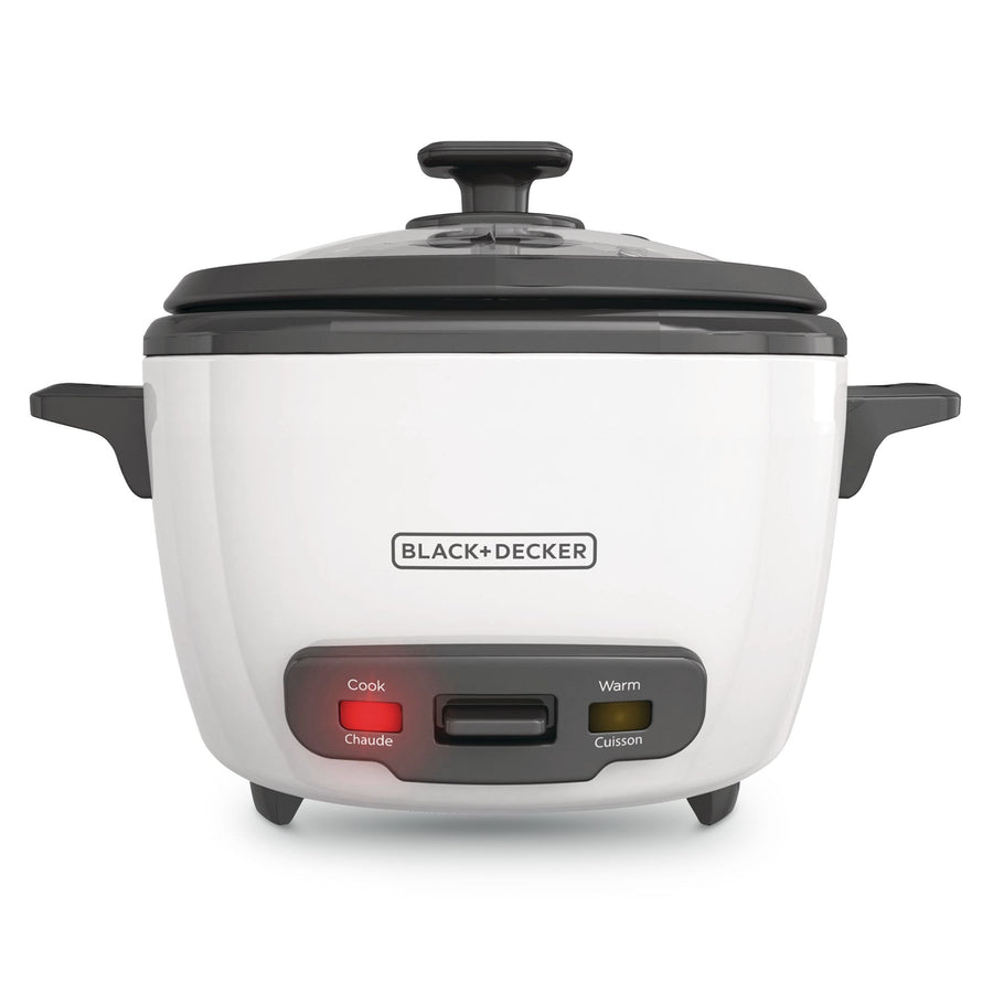 Black & Decker Rice Cooker & Non-Stick Steamer White, 16 Cups