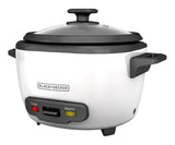 Black & Decker Rice Cooker & Non-Stick Steamer White, 16 Cups image 3
