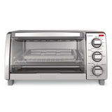 Black & Decker Toaster Oven with Natural Convection, Stainless Steel, 4-Slice image 4