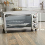 Black & Decker Toaster Oven with Natural Convection, Stainless Steel, 4-Slice image 5