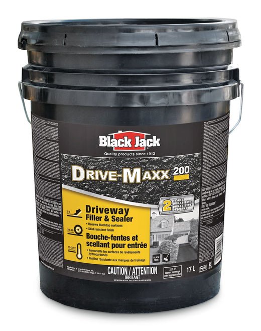 Black Jack Drive-Maxx 200 2-Year Asphalt Driveway Filler & Sealer, 32.5 sq. m Coverage, 17-L