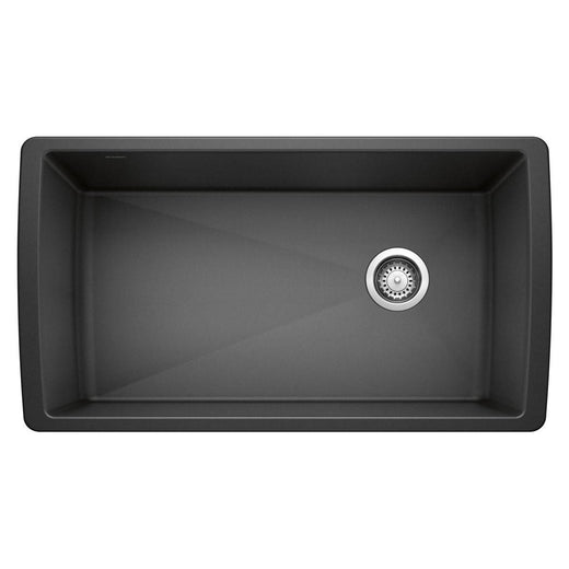Blanco Diamond SILGRANIT 33-in Super Single Undermount Kitchen Sink, Anthracite
